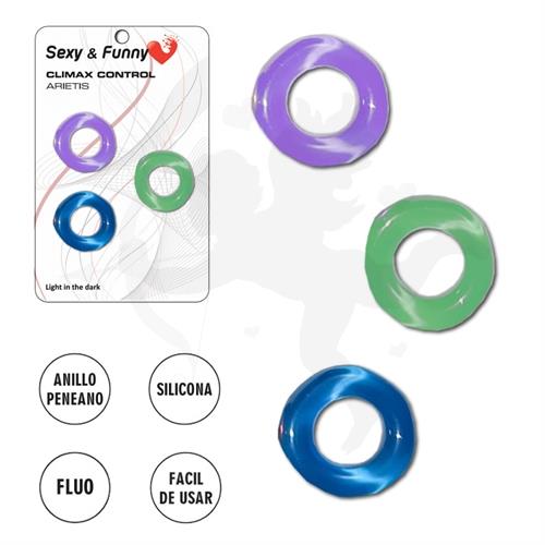 Kit de 3 anillos para retrasar la eyaculacion